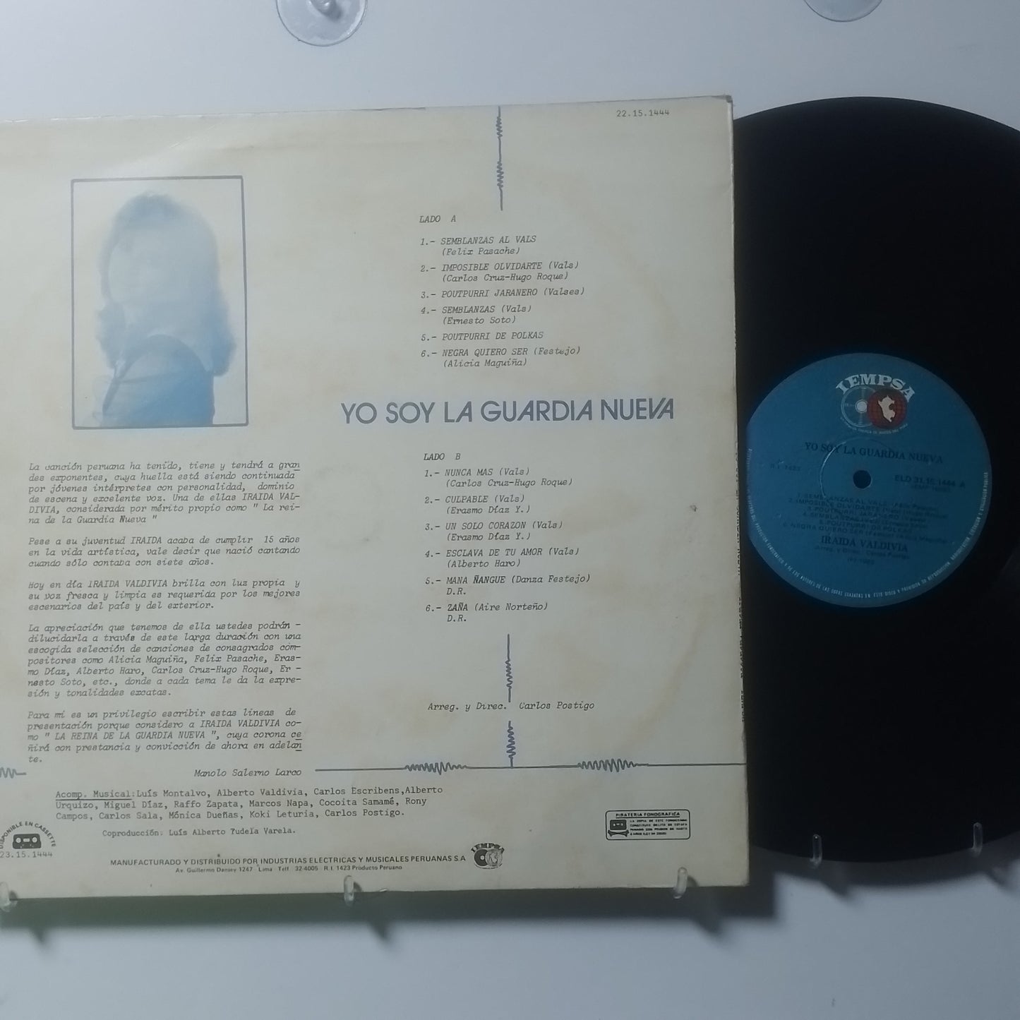 lp Iraida Valdivia Yo Soy La Guardia Nueva made peru 1986 criollo folk