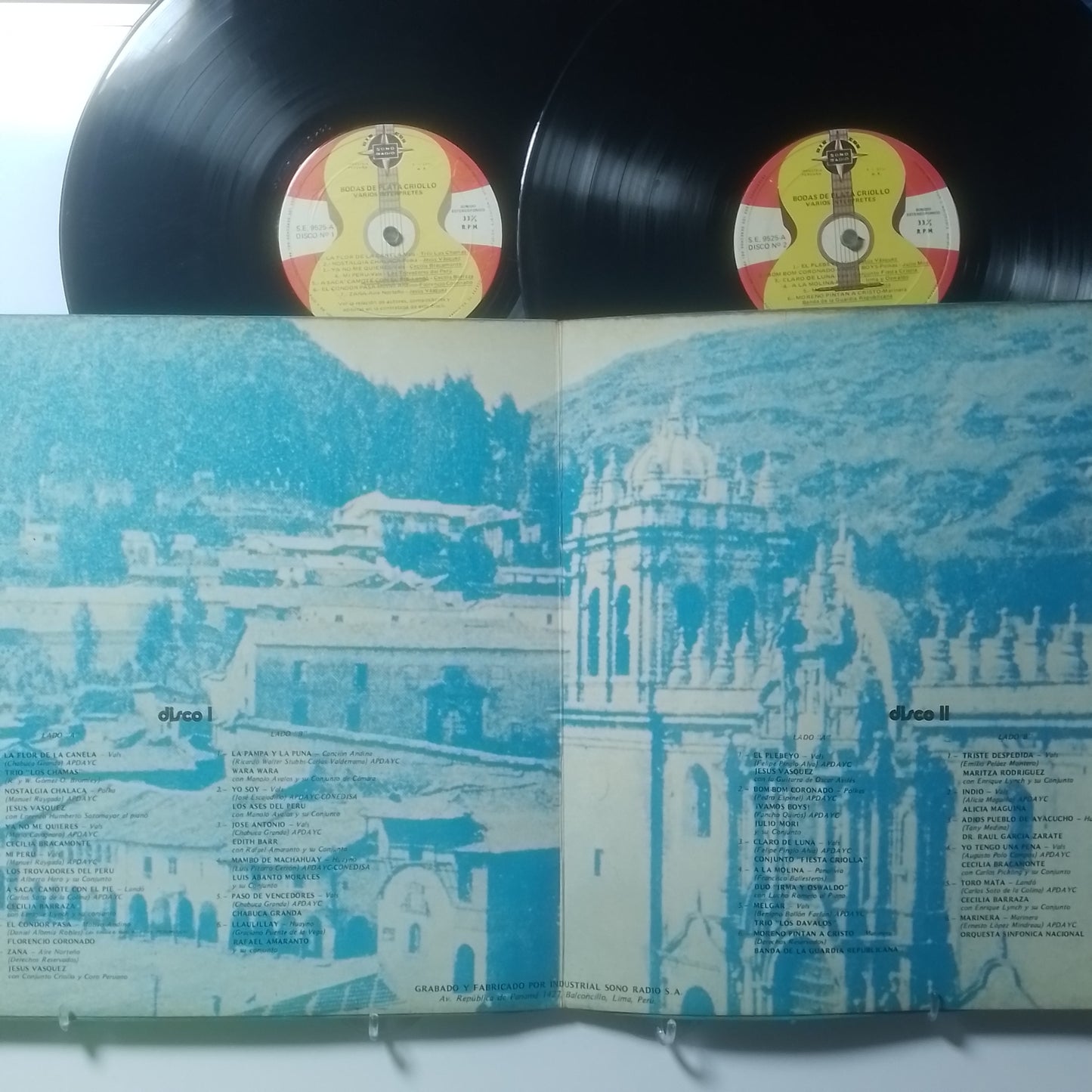 x2 lp Bodas De Plata La Canción Peruana Chabuca Granda Jesus Vasquez Trio Los Chamas varios made peru 1975 criollo folk