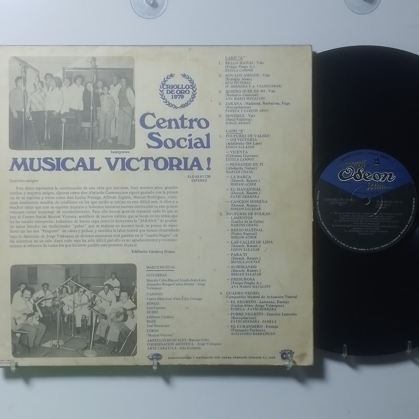 lp centro musical victoria estela campos duo victoria jorge armas varios made peru 1979 criollo folk