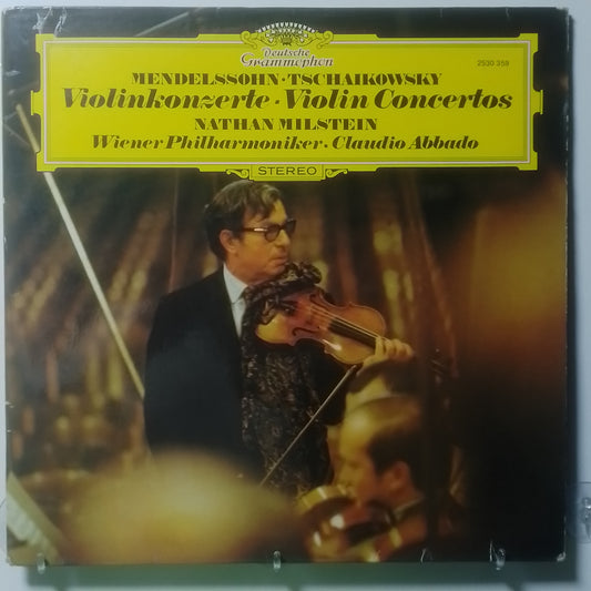 lp Mendelssohn Tschaikowsky Nathan Milstein Wiener Philharmoniker Claudio Abbado Violinkonzerte made alemania 1973 clasico