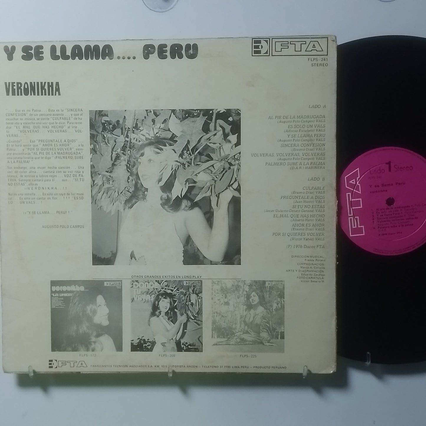 lp Veronikha Y Se Llama peru made peru 1976 criollo folk