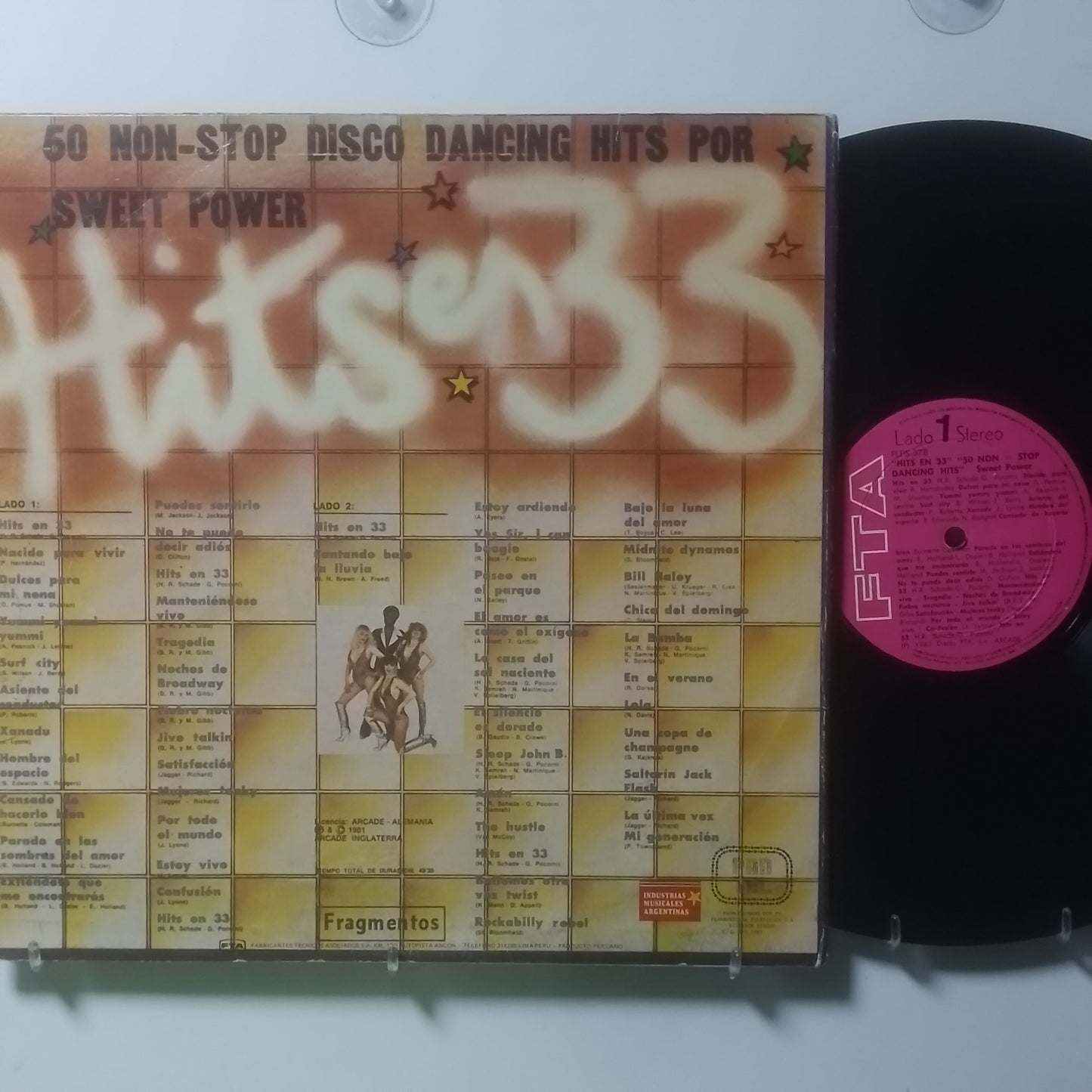 lp Hits En 33 50 Non-Stop Disco Dancing Hits made peru 1982 rock