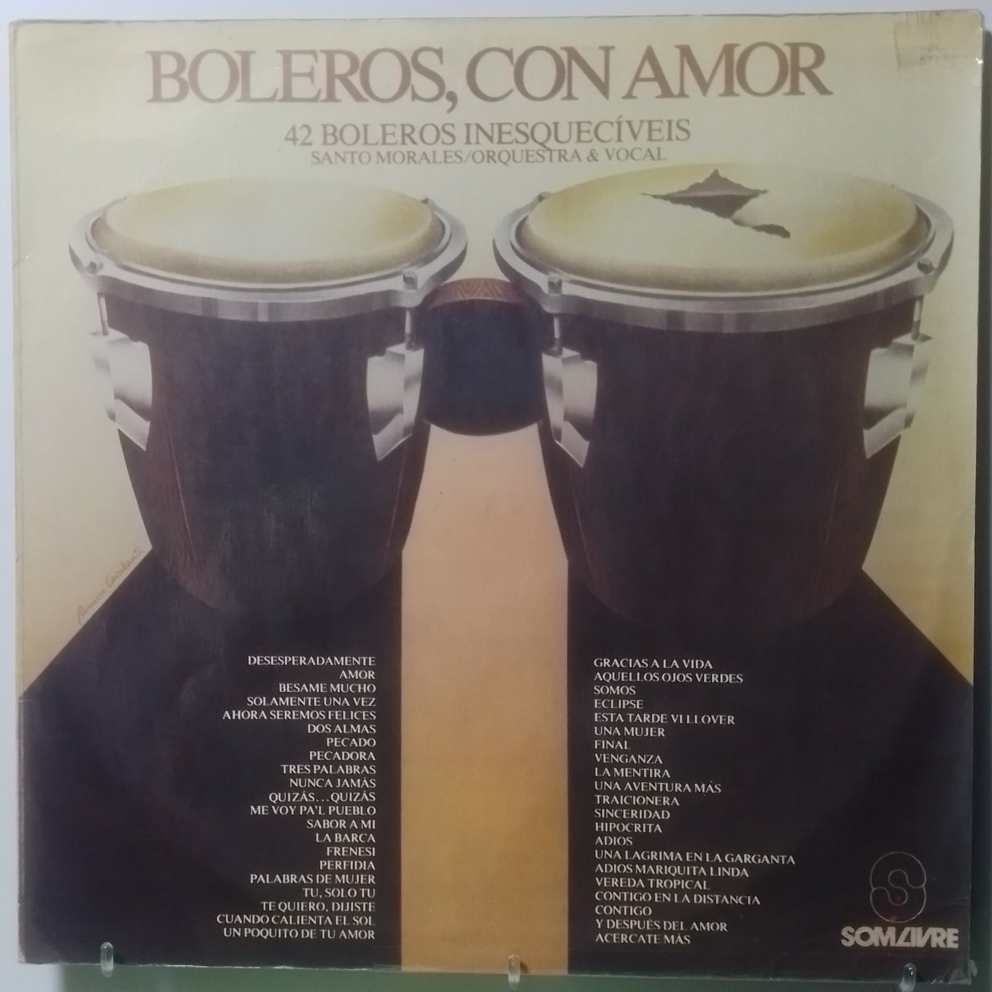 lp Santo Morales Orquestra & Vocal Boleros Con Amor 42 Boleros Inesqueciveis made peru 1978 latin bolero