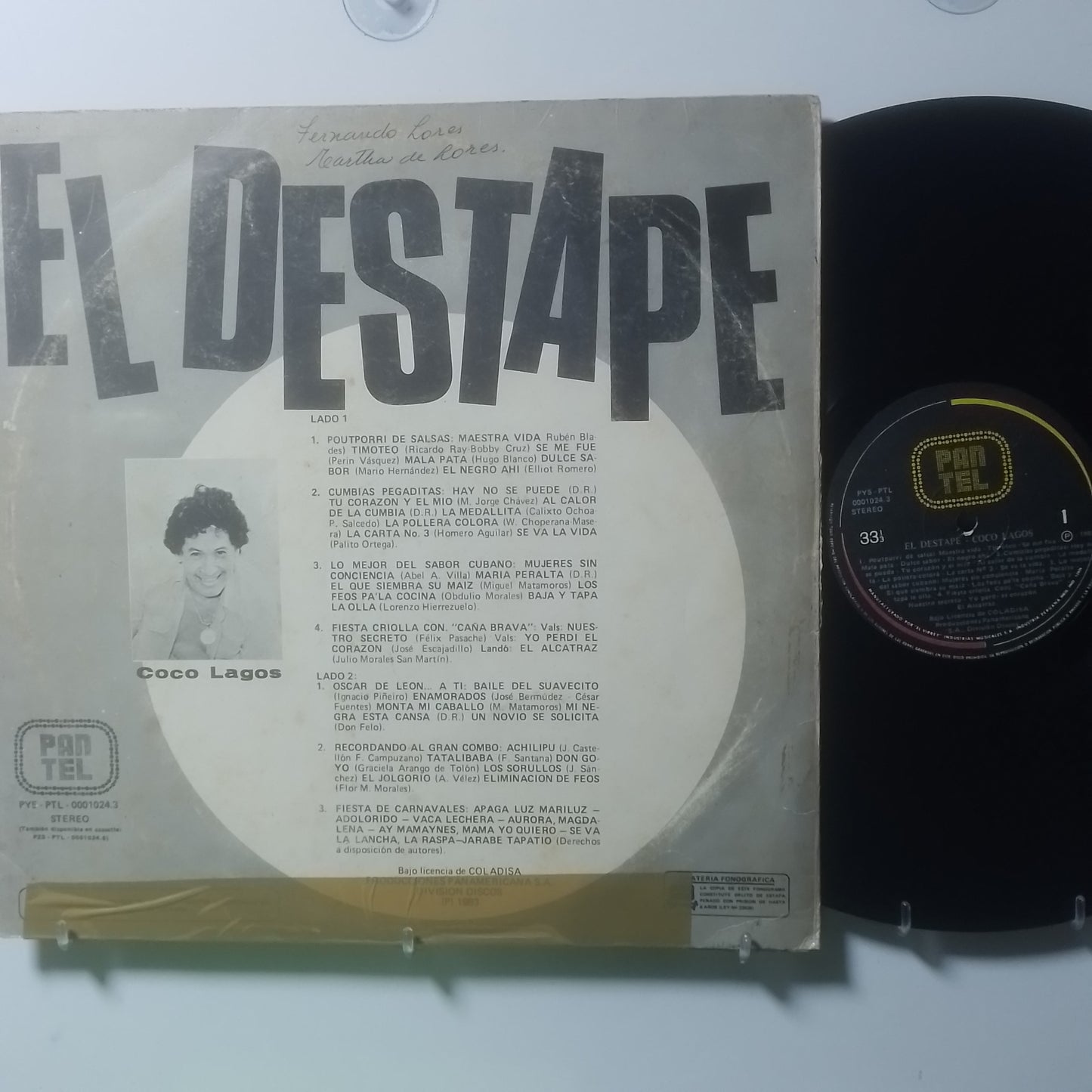 lp Coco Lagos El Destape made peru 1983 salsa