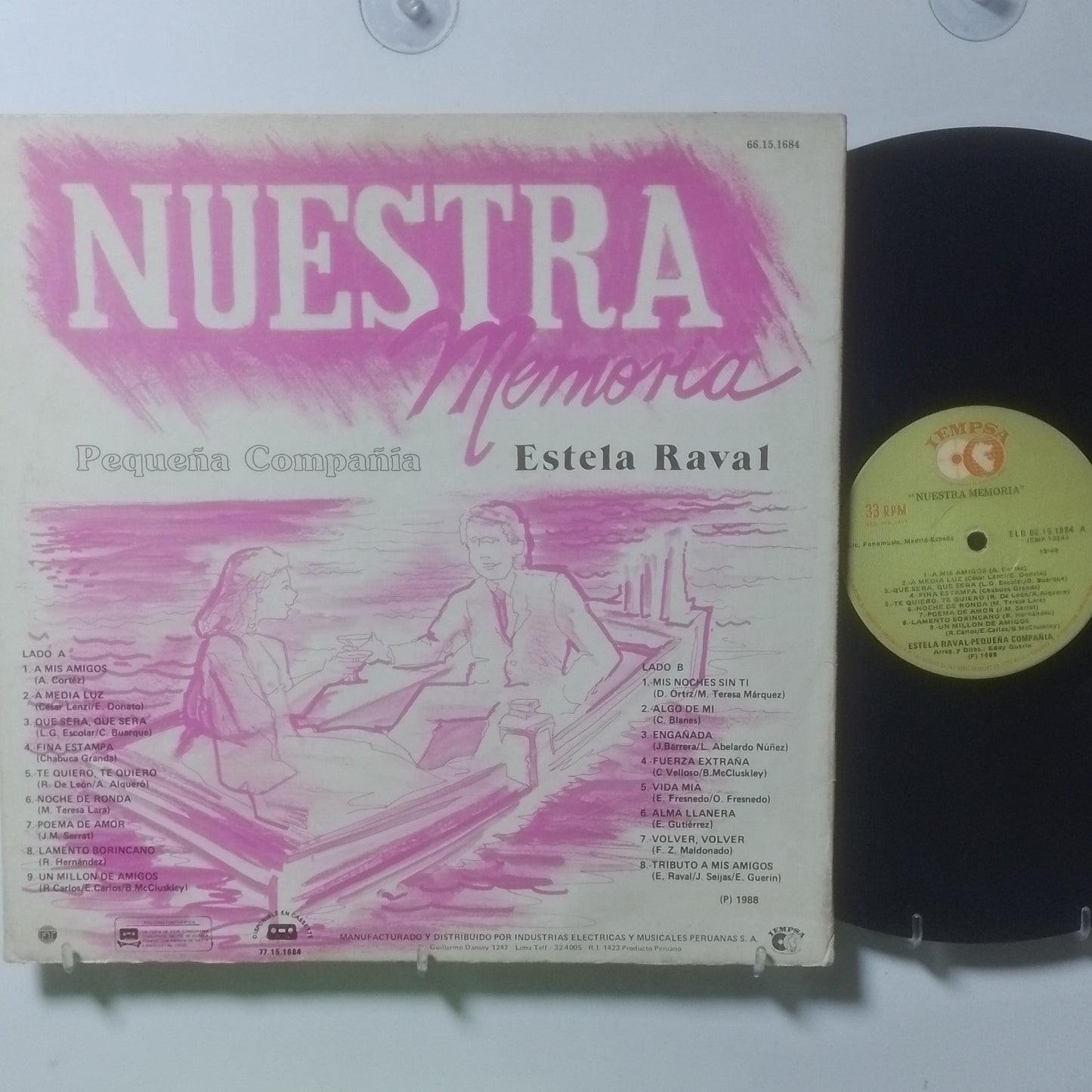 lp estela raval pequeña compañia nuestra memoria made peru 1988 latin balada