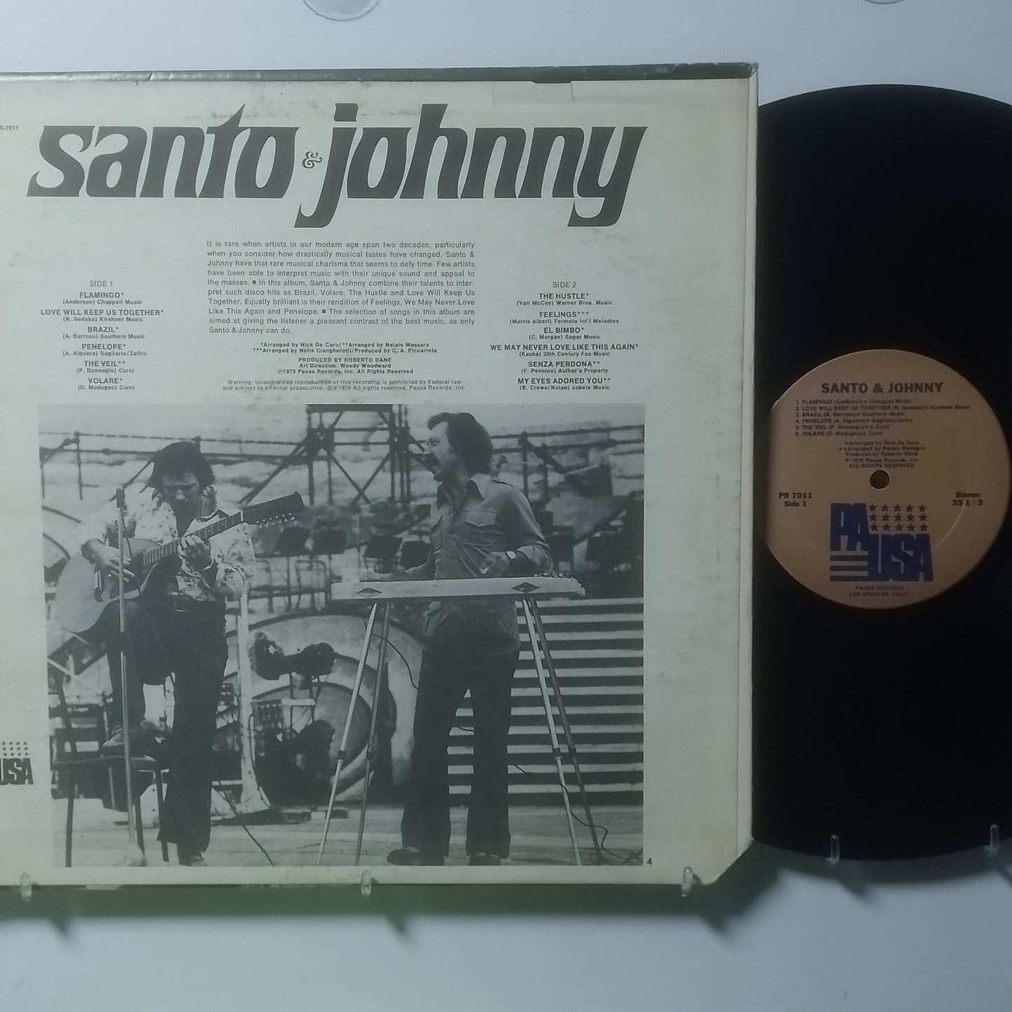 lp Santo & Johnny Santo & Johnny made usa 1976 pop