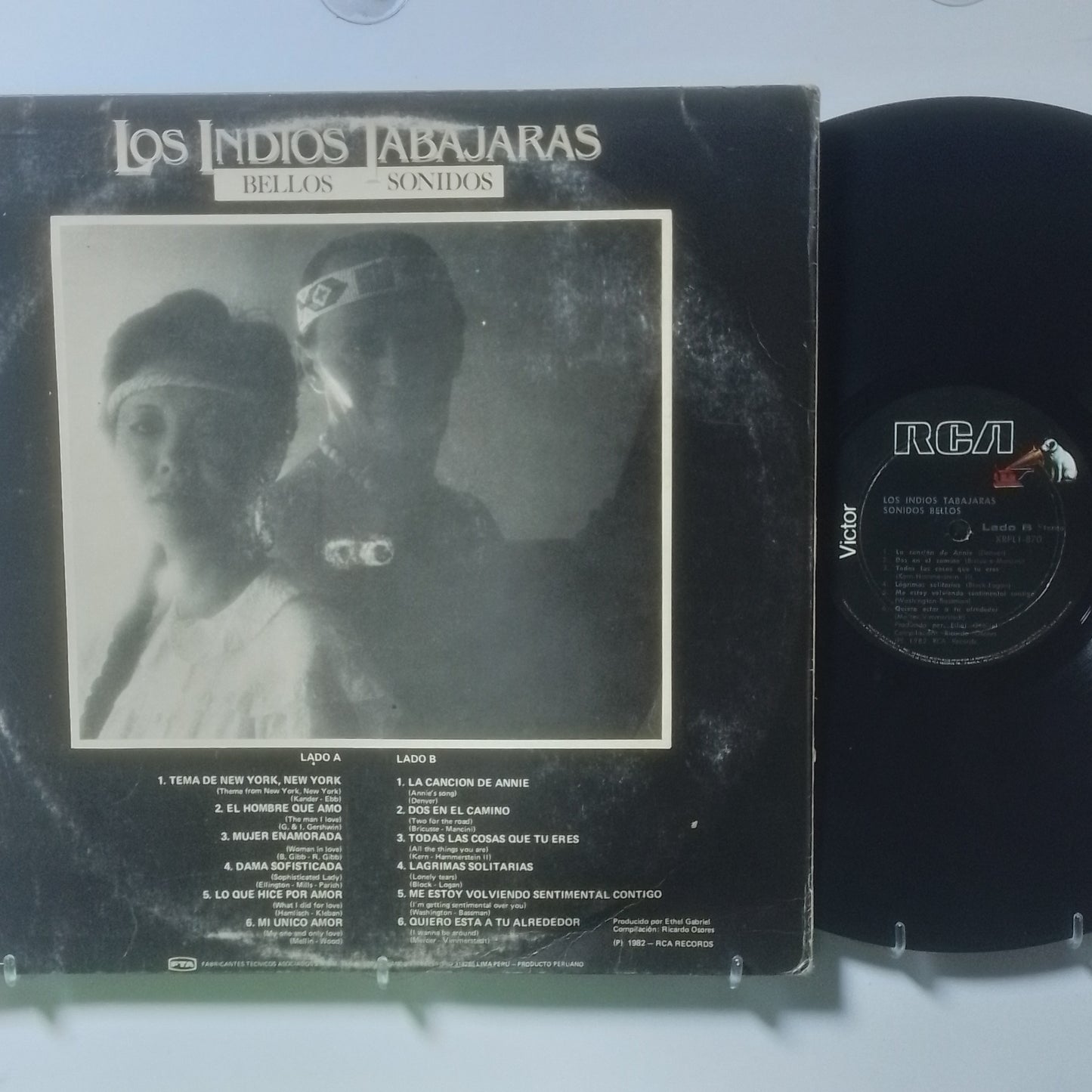 lp los indios tabajaras sonidos bellos made peru 1982 latin folk