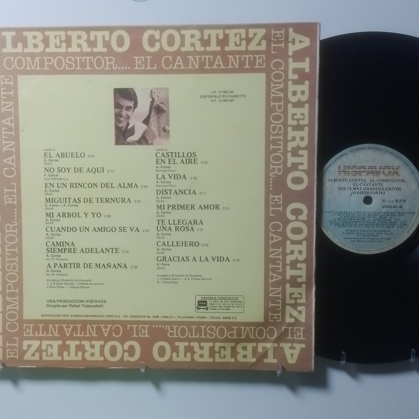 lp Alberto Cortez El Compositor El Cantante made peru 1981 latin folk