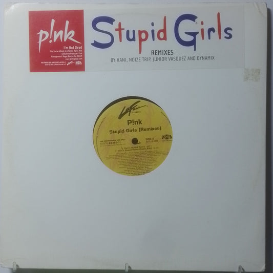 maxi single 12" P!nk Stupid Girls made usa 2006 pop rock