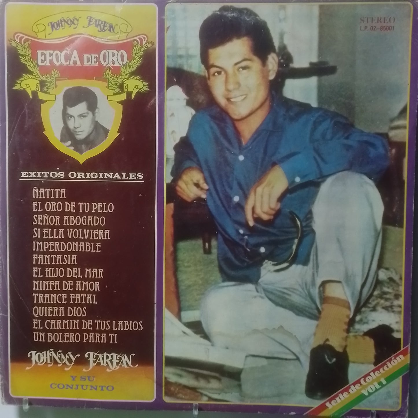 lp Johnny Farfan epoca de oro made peru 1980 latin bolero