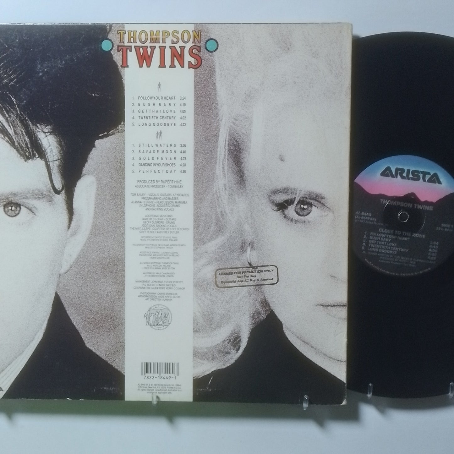 lp Thompson Twins Close To The Bone made usa 1987 promocional con insert pop rock
