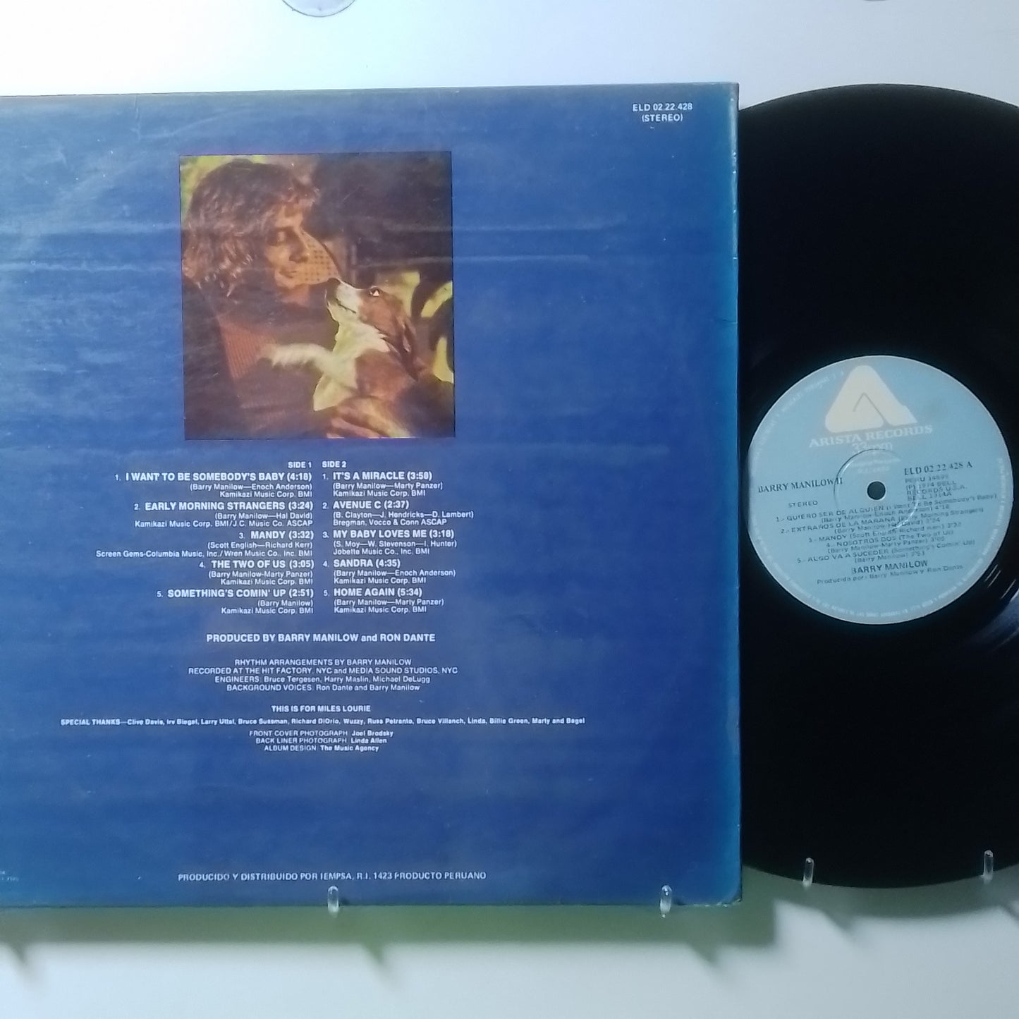 lp Barry Manilow Barry Manilow II made peru 1974 balada rock