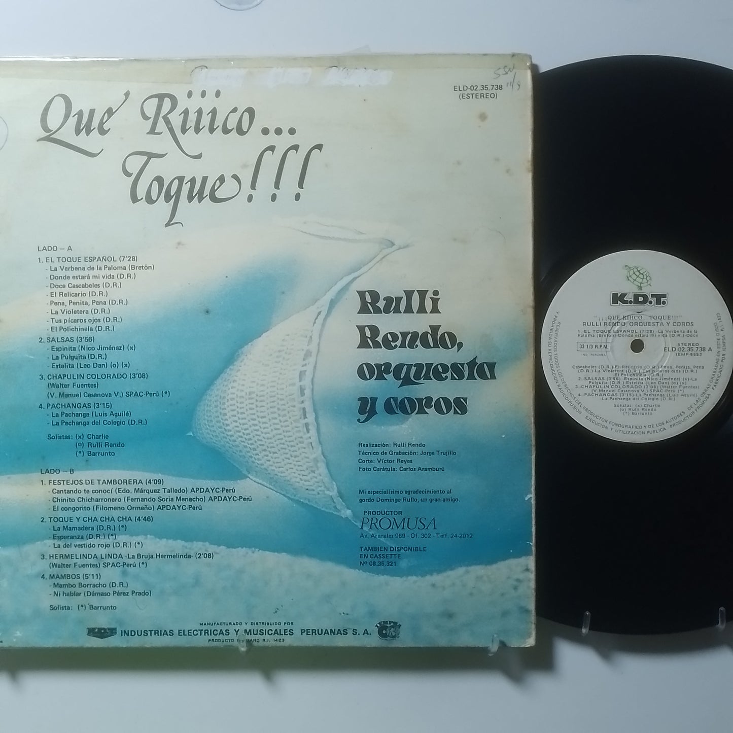 lp Rulli Rendo Orquesta y Coros que rico toque made peru 1981 latin cumbia