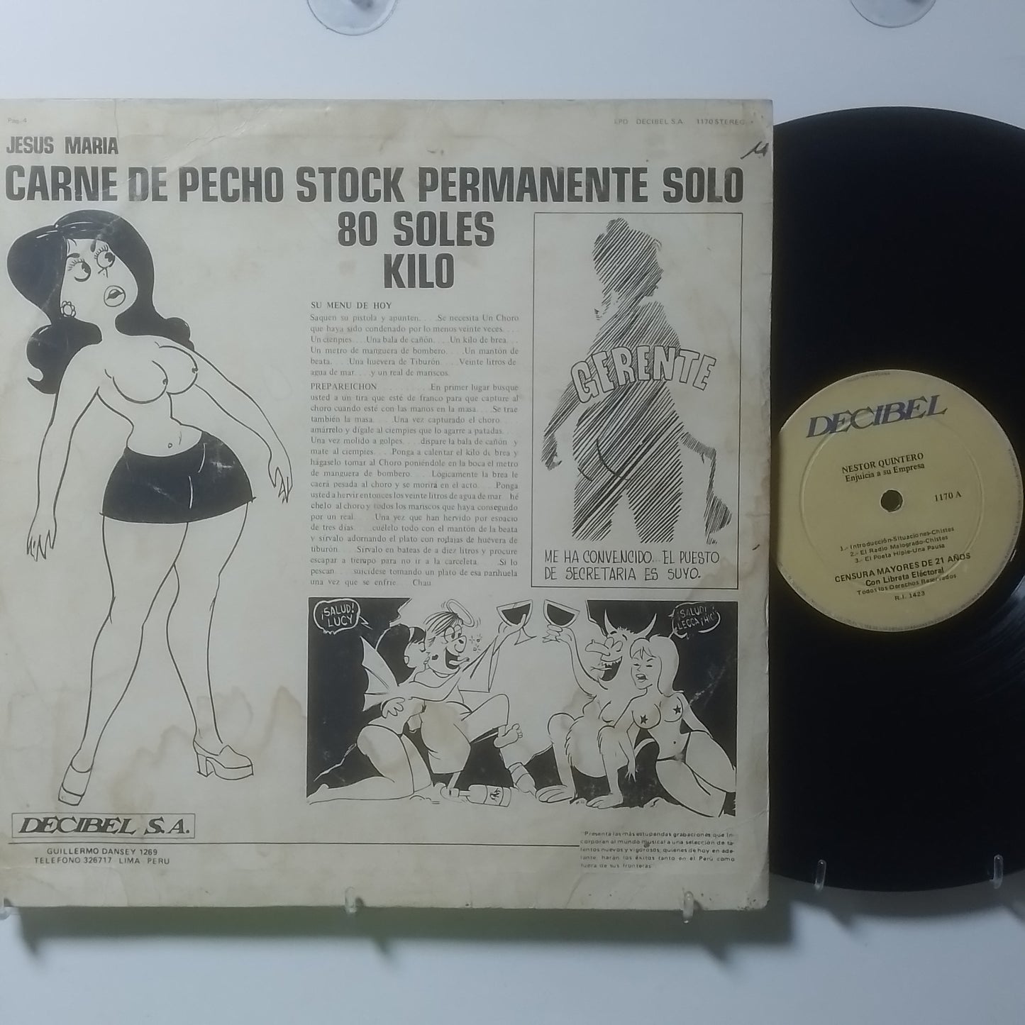 lp Nestor Quintero enjuicia a su empresa made peru 1975 comedia