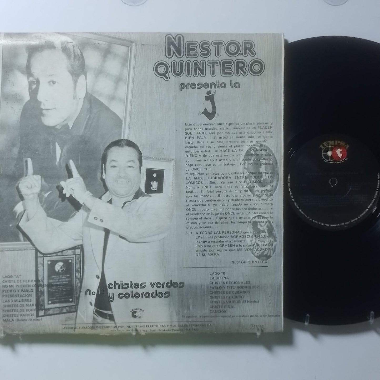 lp Nestor Quintero presenta la j made peru 1982 comedia