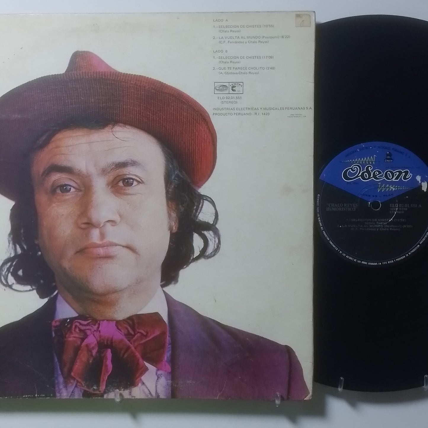 lp Chalo Reyes Humoristico made peru 1977 comedia