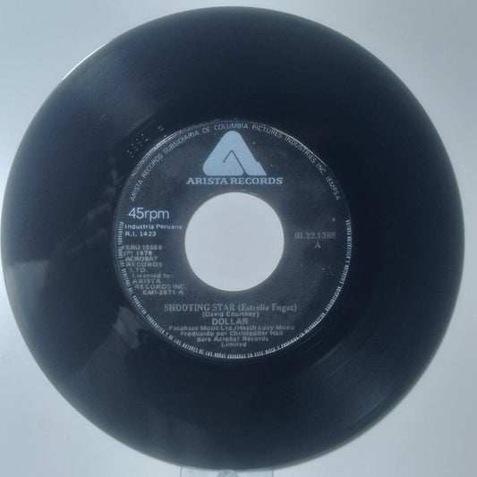 Single 7" Dollar Shooting Star / Talking 'Bout Love made Peru 1978 Electronic Pop
