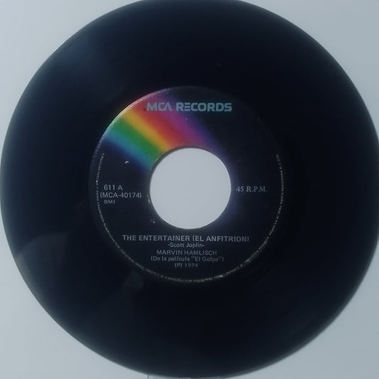 Single 7" Marvin Hamlisch The Entertainer / Solace made Peru 1974 Stage jazz