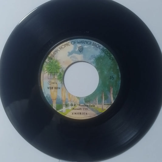 Single 7" America Tin Man / In The Country made Peru 1974 rock