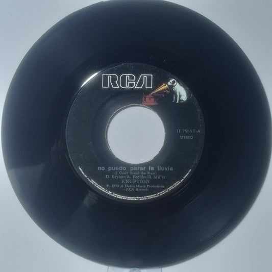 Single 7" Eruption I Can't Stand The Rain / Be Yourself made Peru 1978 electronic disco