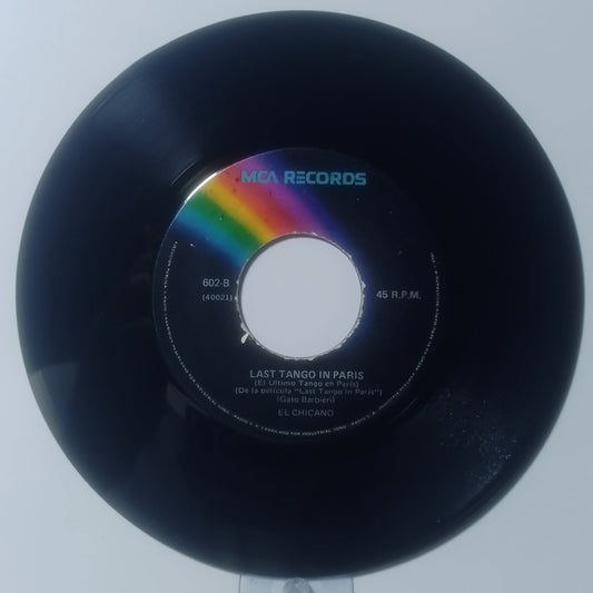 single 7" El Chicano Mas Zacate / Last Tango In Paris made peru 1972 latin funk