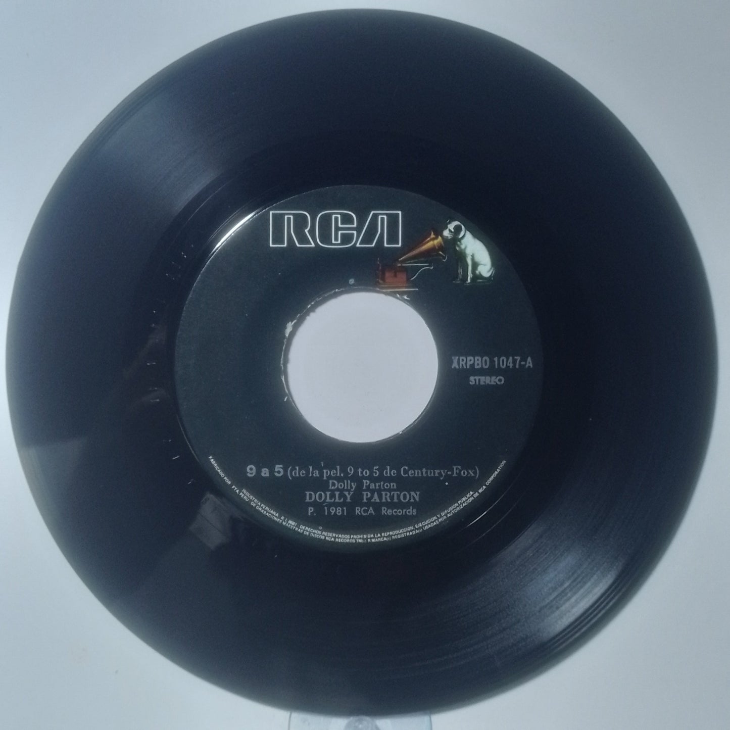 single 7" Dolly Parton 9 To 5 / Sing For The Common Man made peru 1981 rock