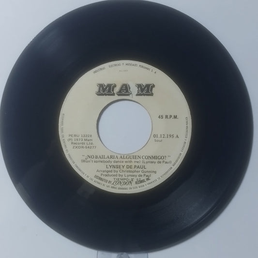 single 7" Lynsey De Paul Won't Somebody Dance With Me / So Good To You made peru 1973 pop