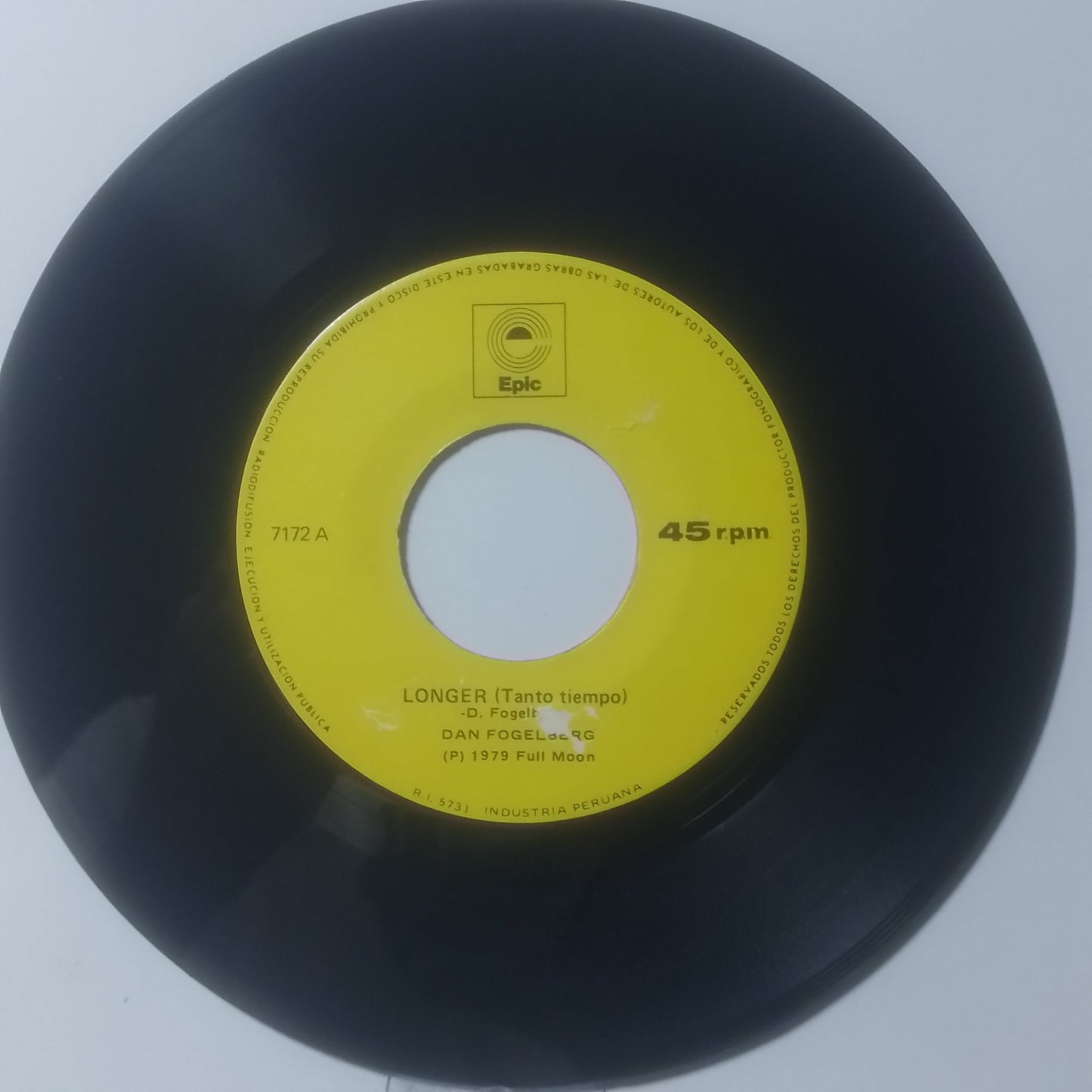 single 7" Dan Fogelberg Longer / Along The Road made peru 1979 rock