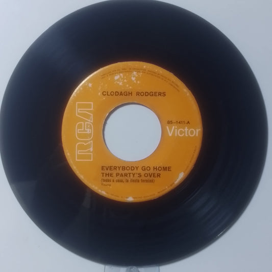 single 7" Clodagh Rodgers Everybody Go Home The Party's Over / Spider made peru 1970 pop