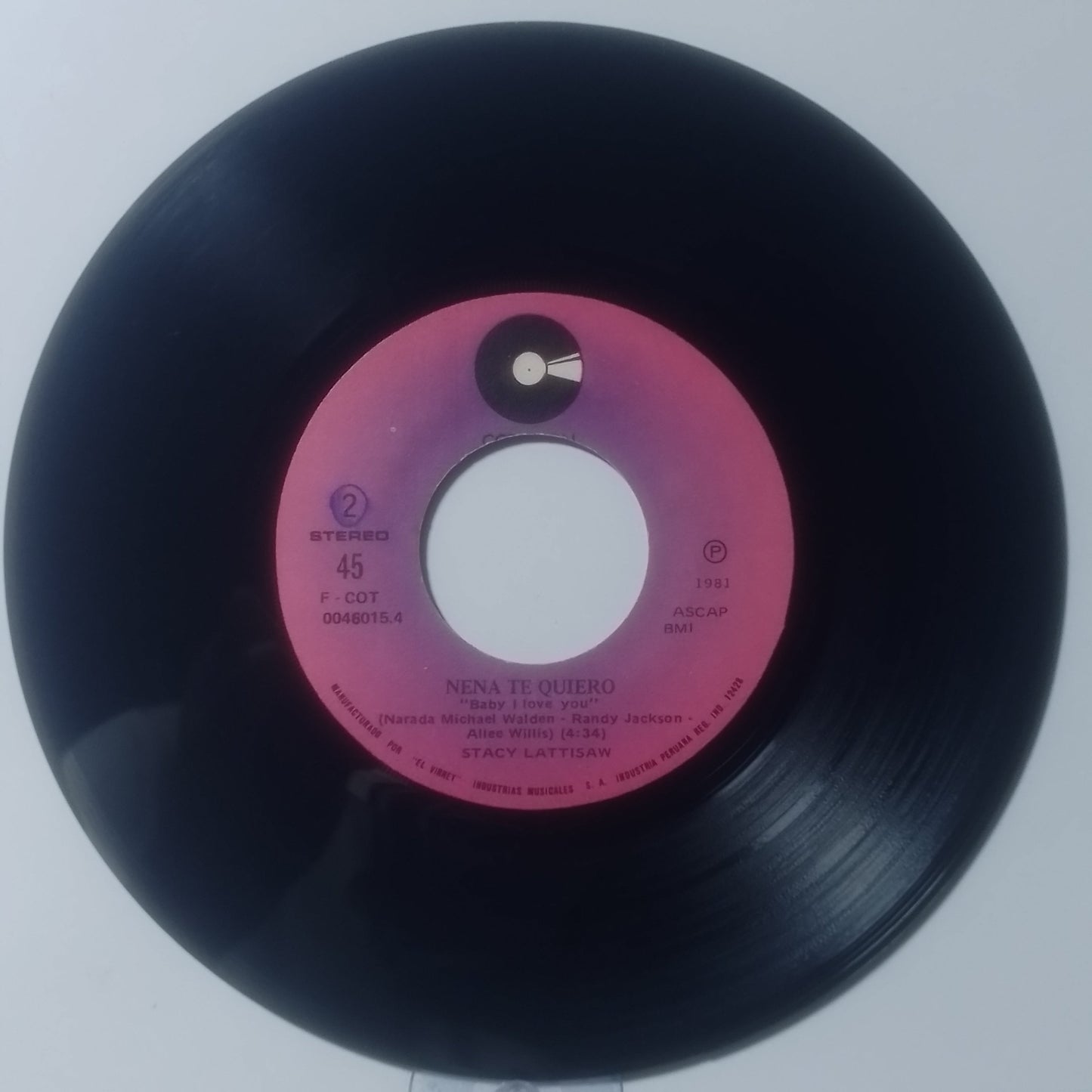 single 7" Stacy Lattisaw Love On A Two Way Street / Baby I Love You made peru 1981 funk soul