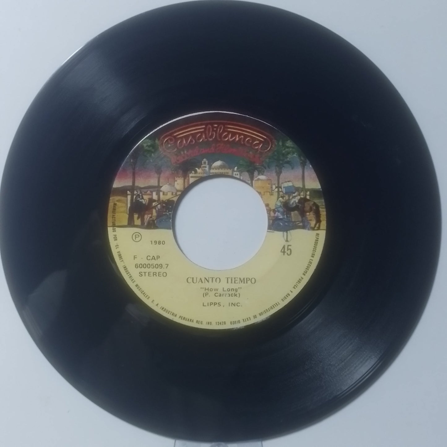 single 7" Lipps Inc How Long / There They Are made peru 1980 electronic
