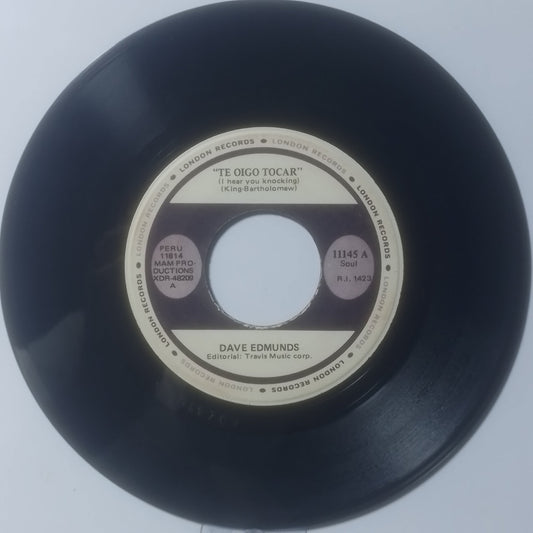 single 7" Dave Edmunds I Hear You Knocking / Black Bill made peru 1970 rock