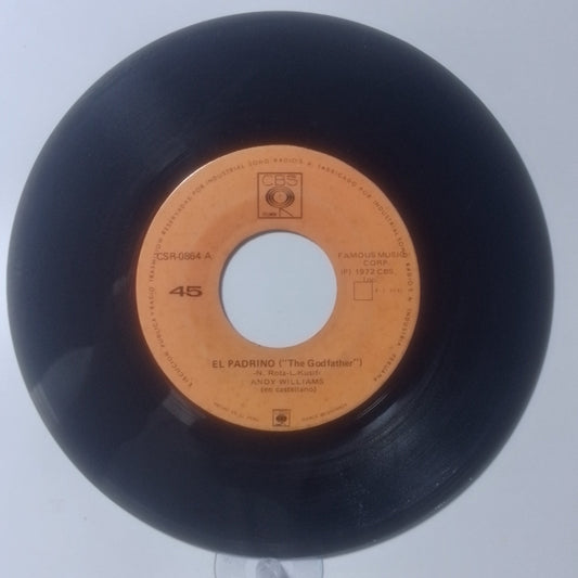 single 7" Andy Williams El Padrino / El Condor Pasa made peru 1972 latin pop