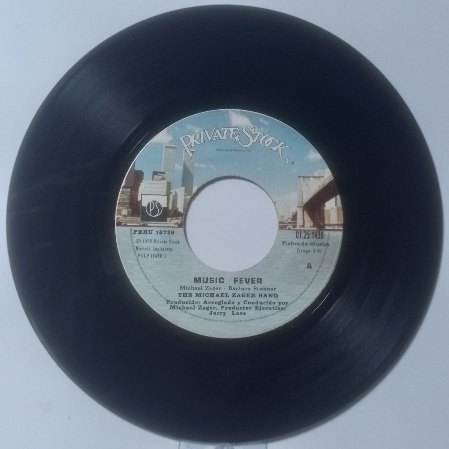 single 7" The Michael Zager Band Music Fever / Freak made peru 1978 disco