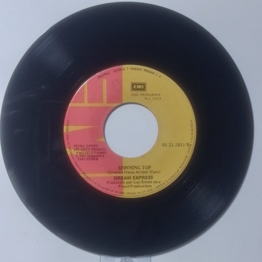 single 7" Dream Express A Million In 1 2 3 / Spinning Top made peru 1977 Electronic disco