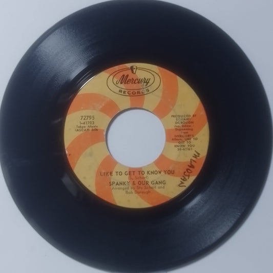 single 7" Spanky & Our Gang Like To Get To Know You / Three Ways From Tomorrow made usa 1968 pop rock