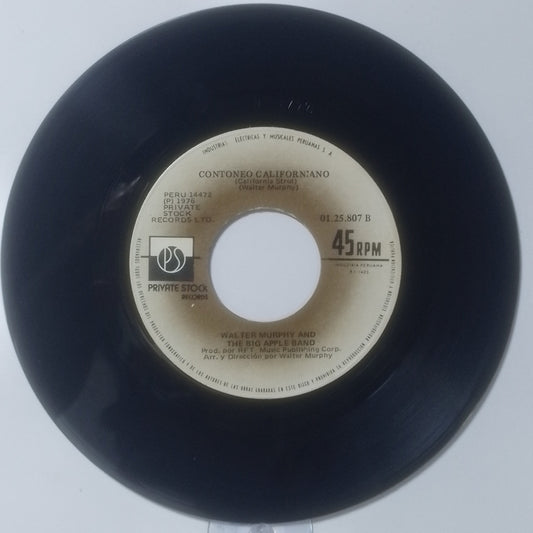 single 7" Walter Murphy & The Big Apple Band A Fifth Of Beethoven / California Strut made peru 1976 disco