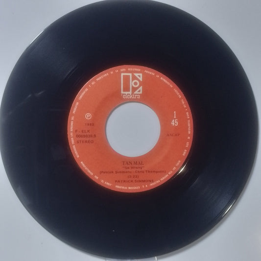 single 7" Patrick Simmons So Wrong / If You Want A Little Love made peru 1983 Electronic Disco
