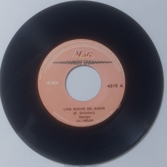 single 7" Spargo One Night Affair / Running From Your Lovin made peru 1983 disco