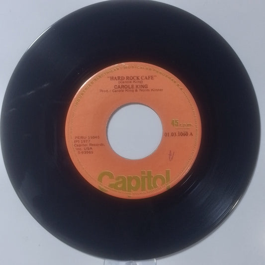single 7" Carole King Hard Rock Cafe / To Know That I Love You made Peru 1977 pop