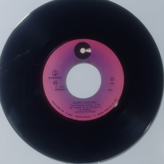 single 7" Sister Sledge All American Girls / Happy Feeling made Peru 1981 disco soul