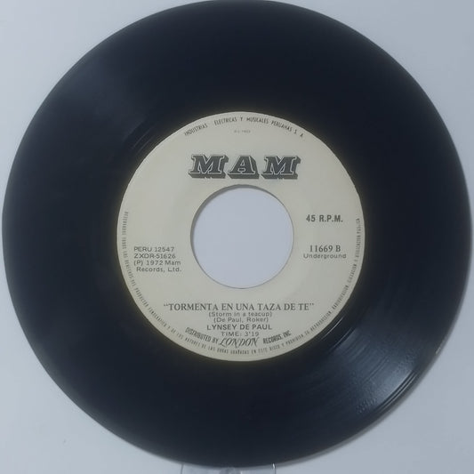 single 7" Lynsey De Paul Sugar Me / Storm In A Teacup made Peru 1972 rock