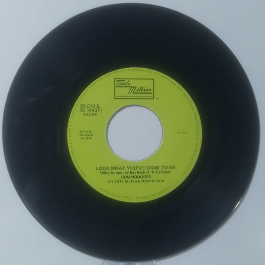 single 7" Commodores Three Times A Lady / Look What You've Done To Me made Peru 1978 funk soul