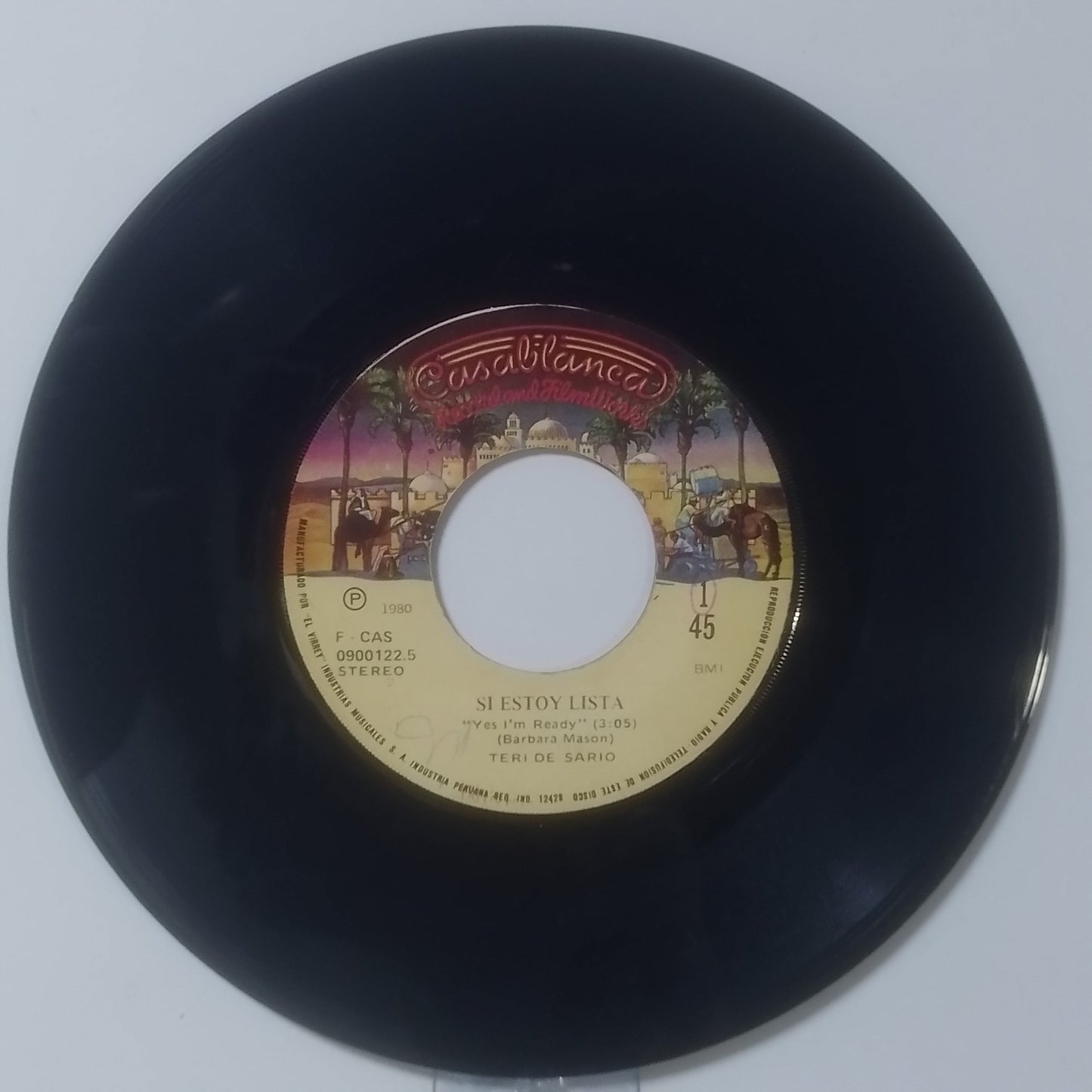single 7" Teri De Sario Yes I'm Ready / With Your Love made Peru 1979 pop