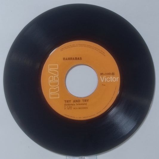 single 7" Barrabas Try And Try / Only For Men made Peru 1974 rock