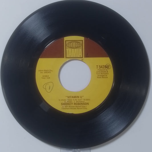 single 7" Smokey Robinson Vitamin U / Holly made USA 1977 soul