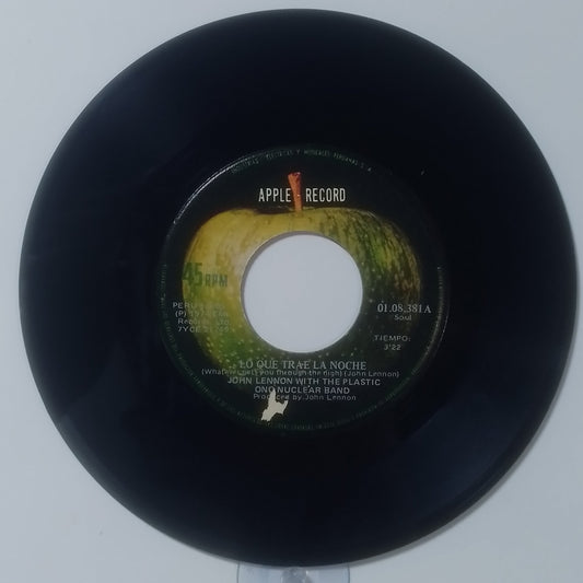 single 7" John Lennon Whatever Gets You Thru The Night / Beef Jerky made Peru 1974 rock