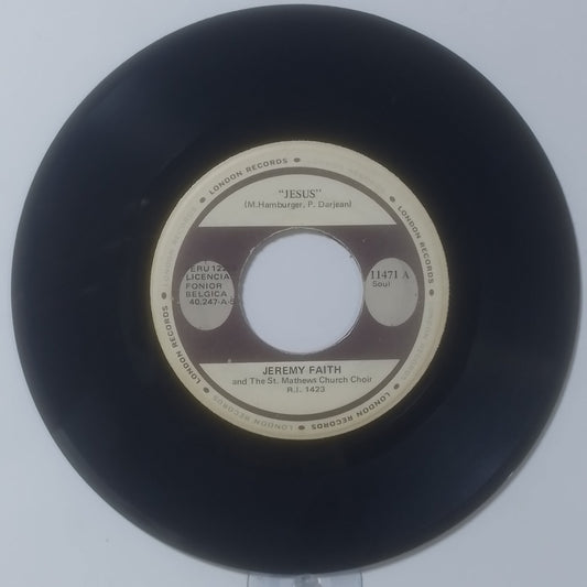 single 7" Jeremy Faith Jesus / Jerusalem Road 63 made Peru 1971 pop