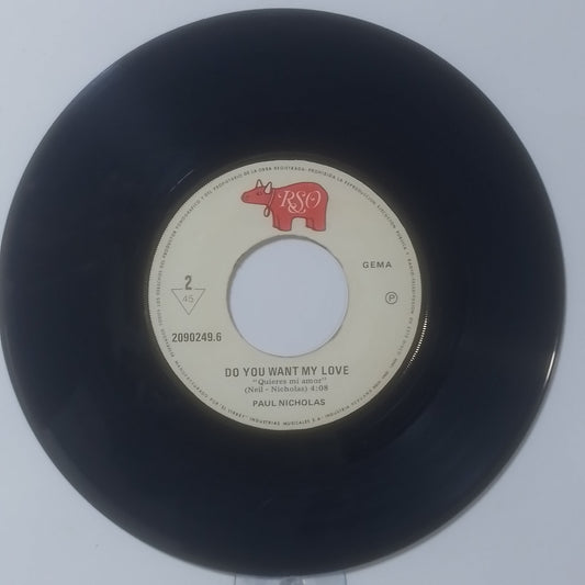 single 7" Paul Nicholas Heaven On The 7th Floor / Do You Want My Love made Peru 1977 pop