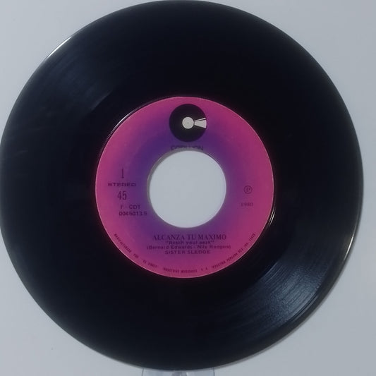 single 7" Sister Sledge Reach Your Peak / You Fooled Around made Peru 1980 disco